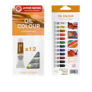 Coffret Peinture Huile Professionnel 12 Couleurs