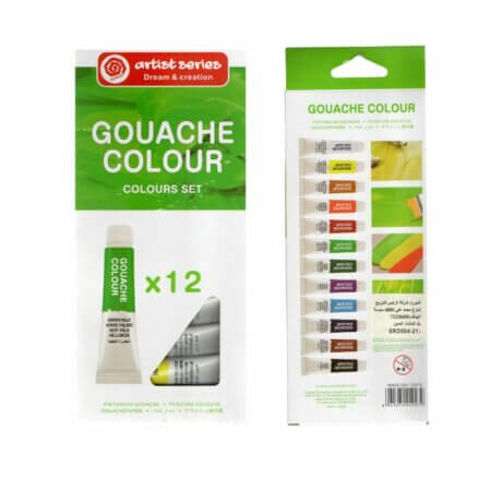 Coffret gouache 12 couleurs étudiant G12