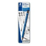 Crayon Lumograph 6 pièces graphite compact