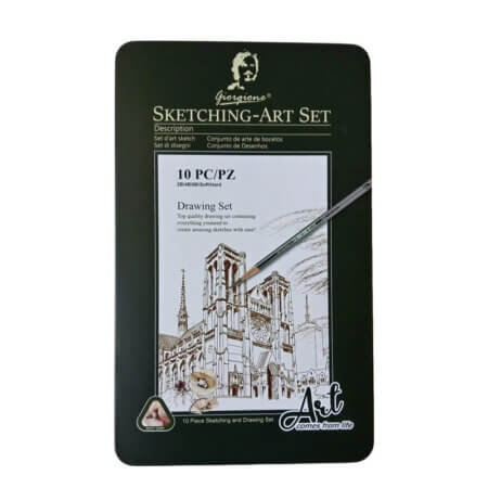 Set de croquis Giorgione 10 pièces pour dessinateur