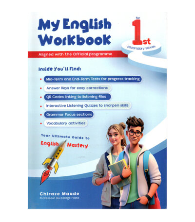 Cover of My English Workbook 1st Tunisia (Activities and lessons for 1st grade primary).
