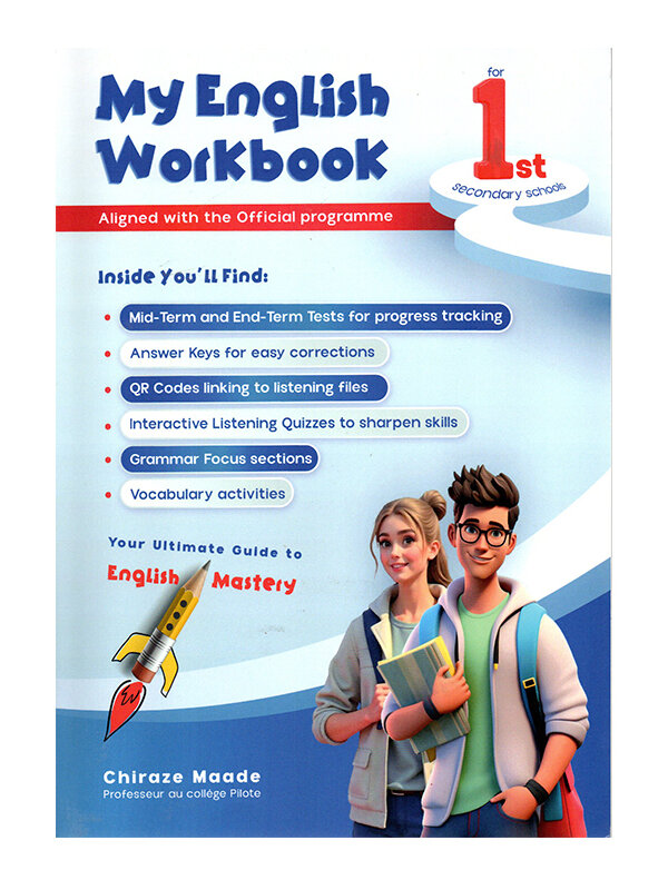 Cover of My English Workbook 1st Tunisia (Activities and lessons for 1st grade primary).