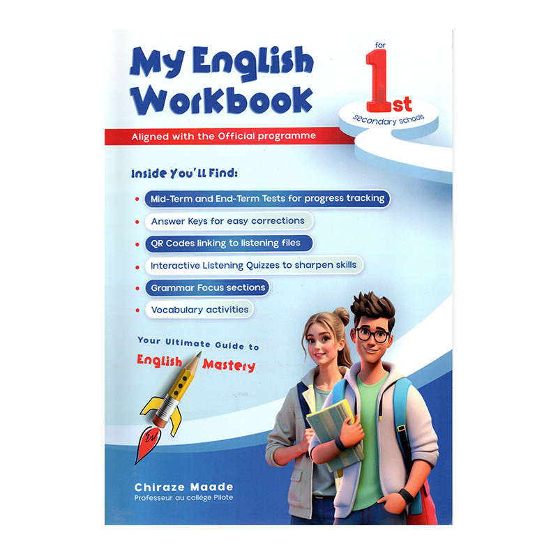 Cover of My English Workbook 1st Tunisia (Activities and lessons for 1st grade primary).