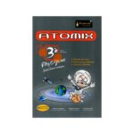 Couverture du manuel Atomix Physique 3ème Technique Corrigé. Contient Cours et Devoirs de synthèse pour la Section Sciences Techniques.