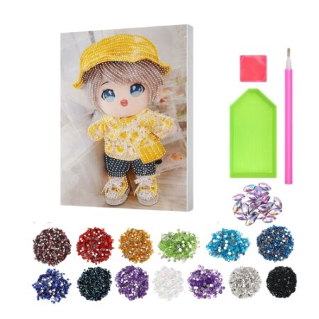 Kit Diamond Painting Garçon en Jaune (24x30CM), broderie diamant Tunisie