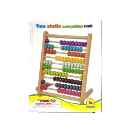 Vue avant de la boîte du Boulier, indiquant l'âge cible (36+ mois) et l'avertissement de sécurité (petites pièces).