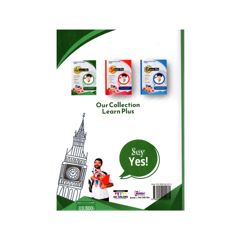 Couverture du livre parascolaire Learn Plus 4ème Anglais Workbook par Lotfi Ben Brahim pour la Tunisie