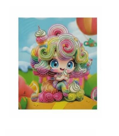 Kit Diamond Painting pour enfant, motif Bonbon Fantaisie/Candy, broderie diamant Tunisie