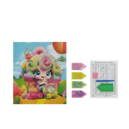 Kit Diamond Painting pour enfant, motif Bonbon Fantaisie/Candy, broderie diamant Tunisie