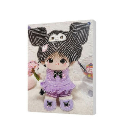 Kit Diamond Painting Fille style Kuromi (24x30CM), broderie diamant Tunisie