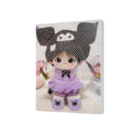 Kit Diamond Painting Fille style Kuromi (24x30CM), broderie diamant Tunisie
