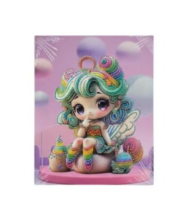 Kit Diamond Painting pour enfant, motif Fée Arc-en-ciel, broderie diamant Tunisie