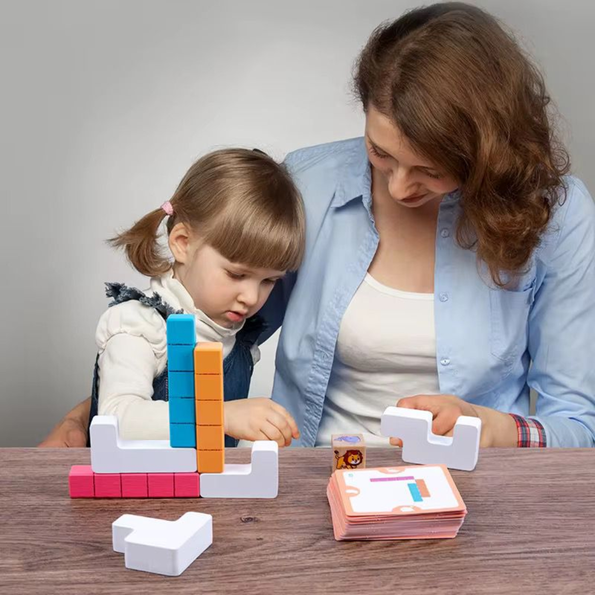 <strong>Jeu de Construction Logique Stonehenge</strong> (50 Pcs) – Défi 3D & Concentration – <strong>Cadeau Enfant Tunisie 3+</strong> – Image 5