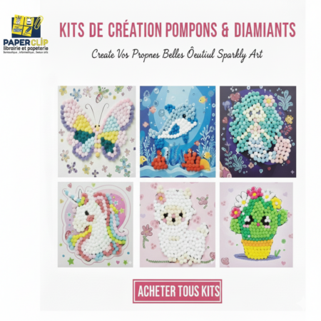 Pompoms and Diamonds 2v1 craft kit size 20*20