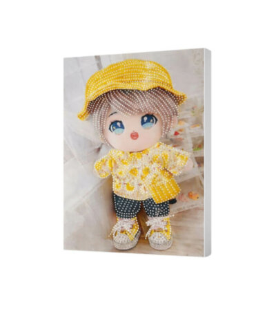 Kit Diamond Painting Garçon en Jaune (24x30CM), broderie diamant Tunisie