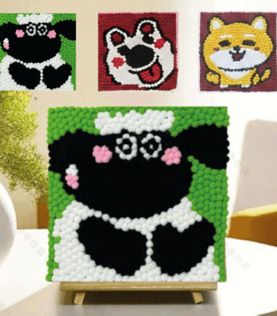 Kit Pompon Painting pour enfant, activité manuelle et loisir créatif en Tunisie