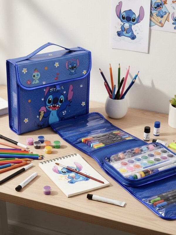 Valise de Peinture Stitch 123 pc - Kit de coloriage complet enfant Tunisie