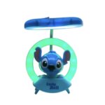 Mini veilleuse LED Stitch Lucky Doll bleu avec anneau lumineux circulaire pour enfant