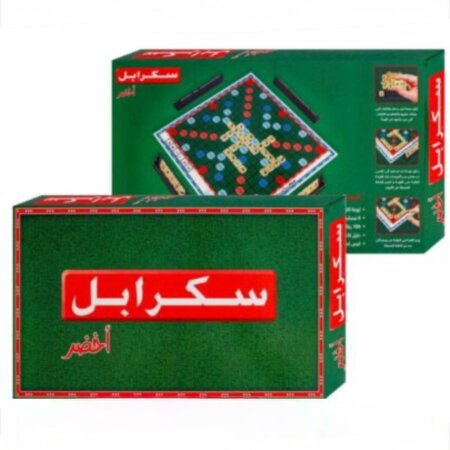 Cette image présente une version en arabe du célèbre jeu de société Scrabble