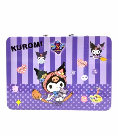 mallette de loisirs créatifs violette sur le thème de Kuromi