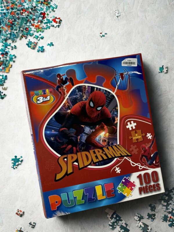 Puzzle Spider-Man 3 en 1 - 100 pièces Idéal pour la concentration