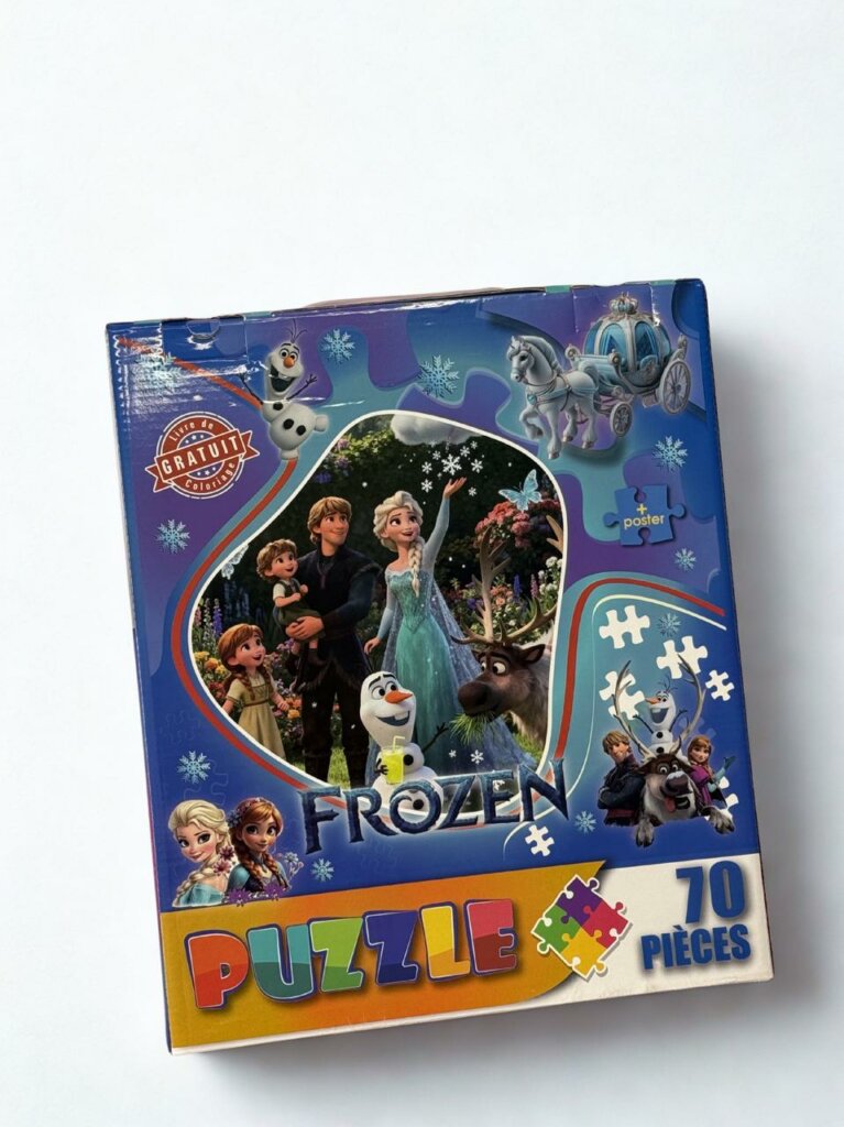 Puzzle Frozen 70 pièces captivant avec Elsa et Anna pour enfants