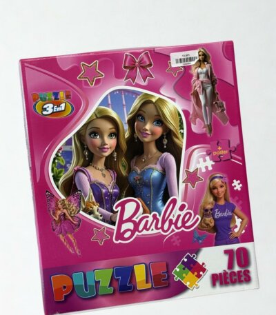 puzzle barbie 70 pièces captivant pour développer la concentration des filles