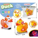 Il est doté de lumières LED colorées et diffuse de la musique ou des effets sonores joyeux