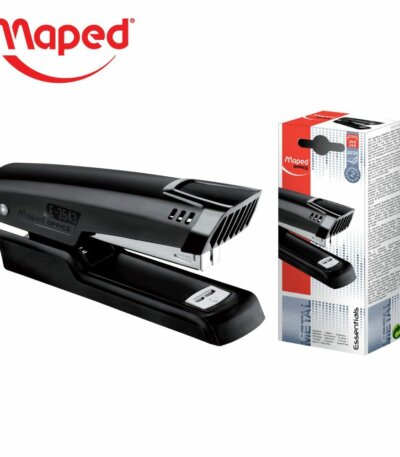 Agrafeuse Maped Essentials Metal E-3543 noire haute performance pour bureau.