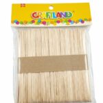 bâtonnets en bois (souvent appelés "bâtonnets de glace" ou "popsicle sticks") de la marque Craftland. C'est la base parfaite pour construire des structures ou créer des personnages.