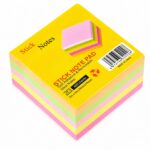 Bloc de Notes Autocollantes Multicolores JT-3 – Format 76x76mm (400 Feuilles)