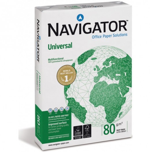 rame-papier-80-g-navigator-500-feuilles Rame Papier NAVIGATOR A4 (21cm x 29,7cm) 80G 500 Feuilles Blanc – Image 1