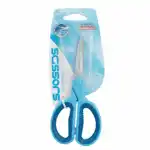 Yalong Ciseaux Scolaires et de Bureau Haute Qualité, Lames en Acier Inoxydable, Manche Confortable Bleu (Modèle YL96253)