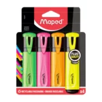 Pochette de 4 Surligneurs Fluo MAPED