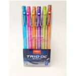 Pochette de 6 stylos à bille Unimax Trio DC (Couleurs Fashion)