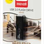 une clé USB de marque Maxell, modèle Venture, emballée dans son blister d'origine.