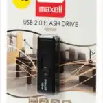 une clé USB de marque Maxell, modèle Venture, emballée dans son blister d'origine.