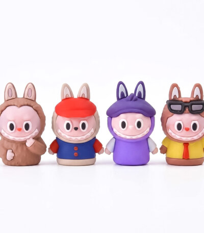 TAILLE CRAYON GOMME LABUBU