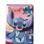 Carnet de notes magique Disney Stitch à couverture rembourrée effet cuir et détails du personnage en relief 3D, sur fond blanc.