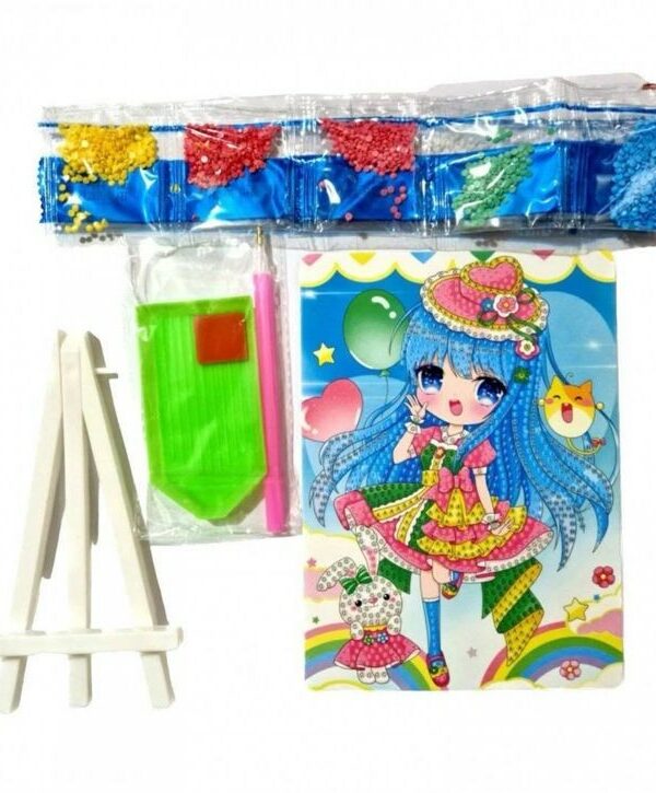 Kit Tableau diamant fille manga Chibi - Broderie diamant haut de gamme Tunisie