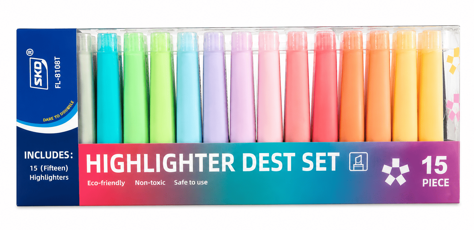 BOX_15_HIGHLIGHTERS_DEST_SET_FL-8108T BOX 15 HIGHLIGHTERS DEST SET FL-8108T – Image 1