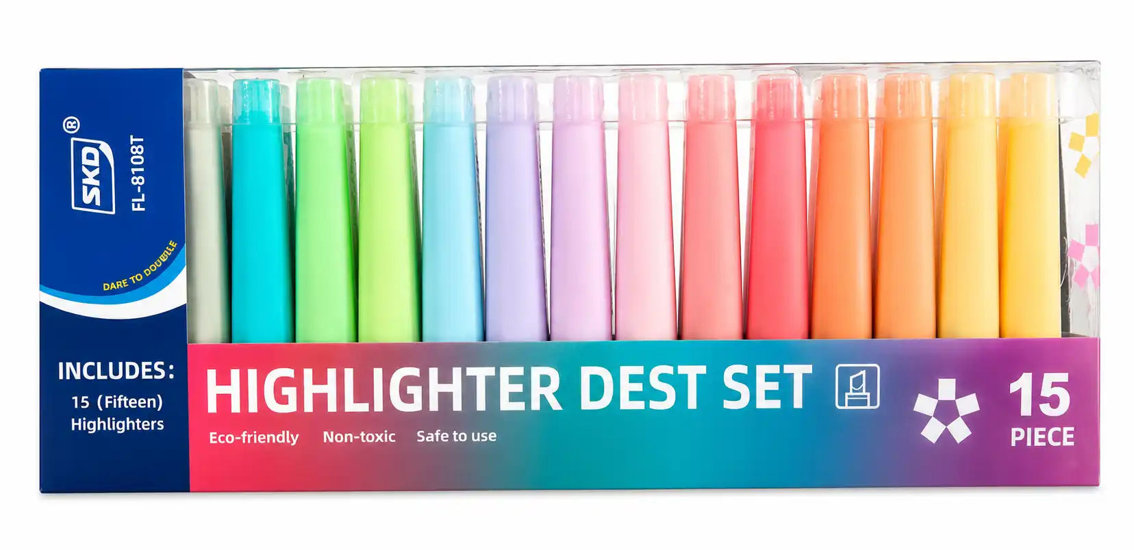 BOX 15 HIGHLIGHTERS DEST SET FL-8108T