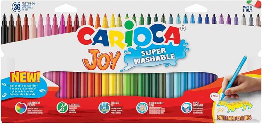Carioca Feutres de Coloriage Joy Super Lavable 2.8 mm  / 36 Pcs – Image 1