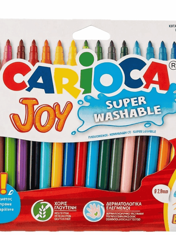 Pochette de 24 feutres de coloriage Joy Carioca 2.8mm super lavables