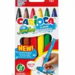 Carioca Feutres de coloriage Jumbo Super Lavable / 6 Pcs