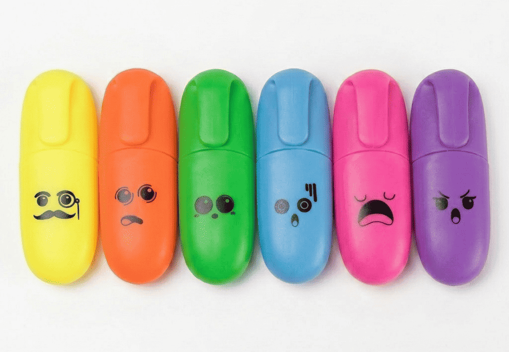 Enlegend Box 6 Mini Surligneurs & 6 Stylos Fluo Assorties – Image 2