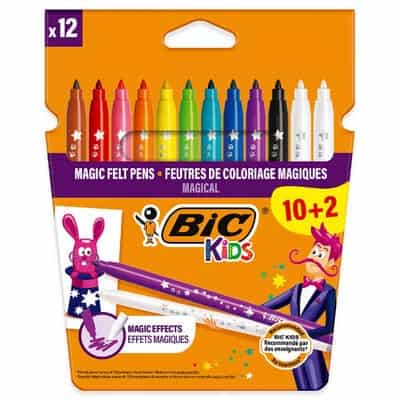 FEUTRES_COLORIAGES_MAGIQUE_DE_12_BIC_KIDS Feutres de Coloriage Magique de 12 BIC Kids – Image 1