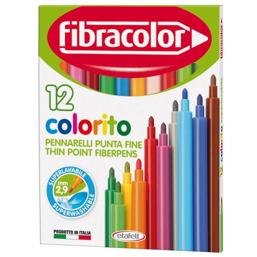 Feutres Fibracolor Point Fine 2,9 mm / 12 Pcs – Image 1
