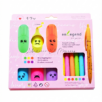 Enlegend Box 6 Mini Surligneurs & 6 Stylos Fluo Assorties