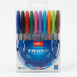 Pochette de 10 Stylos Trio GP 1.0MM - Unimax